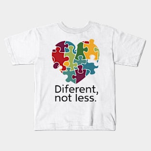 Different , not less . | Motivational quotes Kids T-Shirt